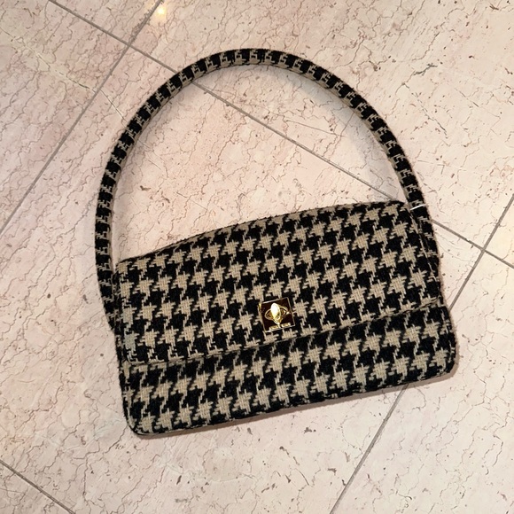Anine Bing Nico Houndstooth Shoulder Handbag - Picture 10 of 16